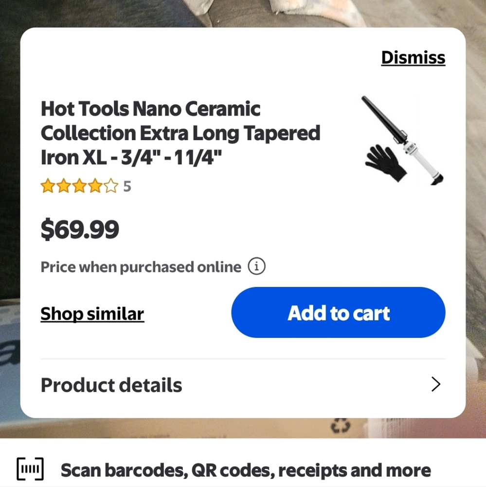Hot Tools Nano Ceramic Tapered Iron - White
